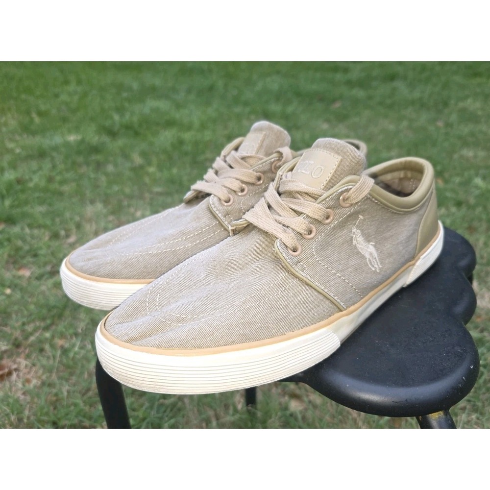 Mens Tan Polo Sneakers